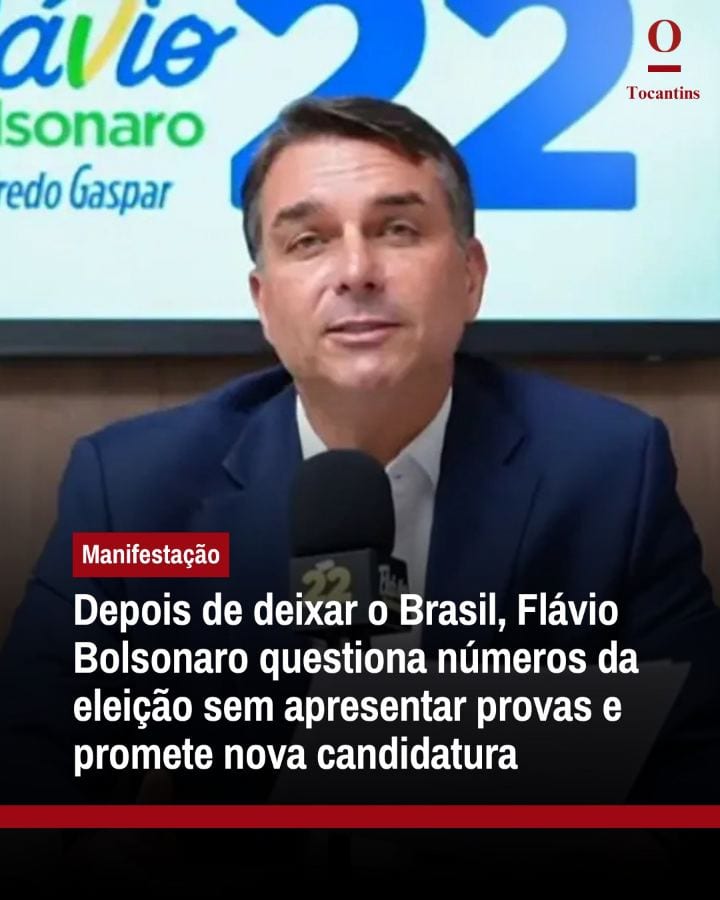 Após deixar o Brasil na terça-feira, 27, o senador Flávio Bolsonaro (PL) voltou a se manifestar publicamente e usou as r