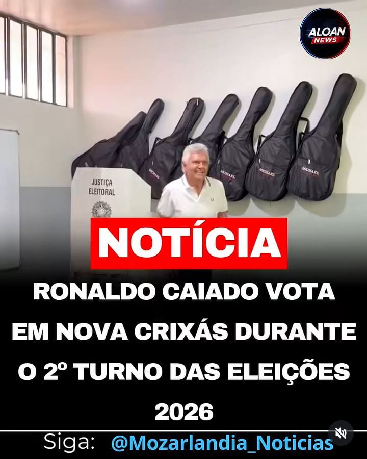 RONALDO CAIADO VOTA EM NOVA CRIXÁS DURANTE O 2º TURNO DAS ELEIÇÕES 2026