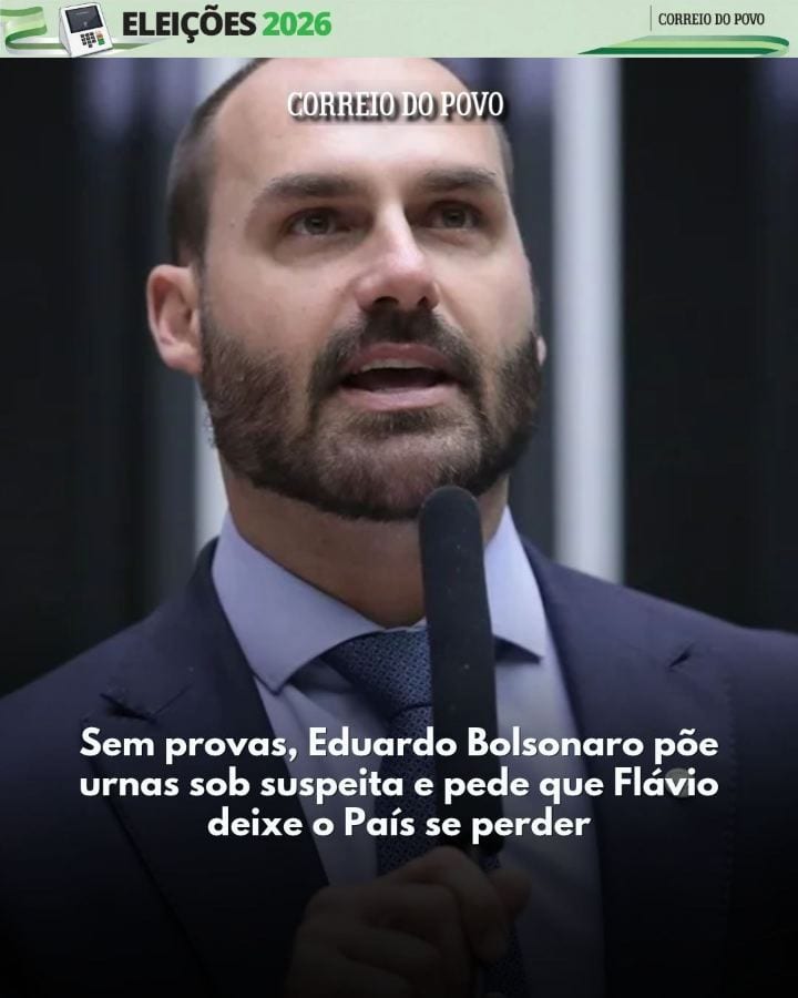 A dois dias do segundo turno presidencial, o deputado cassado Eduardo Bolsonaro voltou a levantar suspeitas, sem apresen