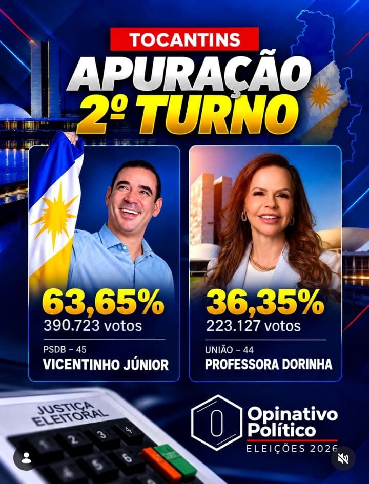 𝗘𝗟𝗘𝗜𝗖̧𝗢̃𝗘𝗦 𝟮𝟬𝟮𝟲 | 𝗔𝗣𝗨𝗥𝗔𝗖̧𝗔̃𝗢 𝗡𝗢 𝗧𝗢𝗖𝗔𝗡𝗧𝗜𝗡𝗦
