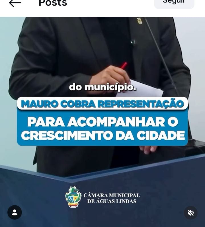 Vereador Mauro Gaúcho diz que Águas Lindas evoluiu nos 31 anos desde a emancipação