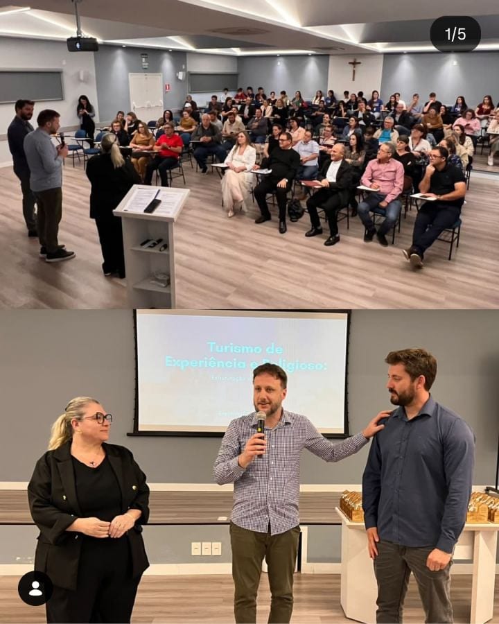 Erechim realiza 1º Encontro de Turismo Religioso para fortalecer destinos de fé e impulsionar o turismo local