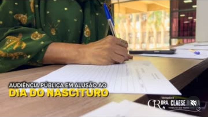 A audiência pública realizada hoje pela Câmara Municipal de Luziânia, em alusão ao Dia do Nascituro, foi um momento de r