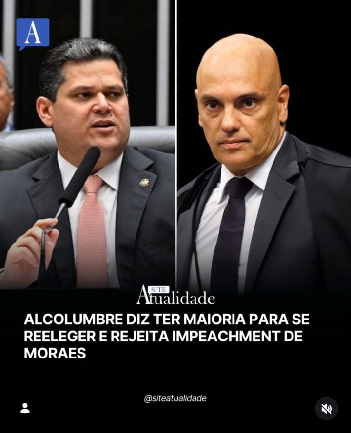 O presidente do Senado, Davi Alcolumbre (União Brasil-AP), disse a interlocutores ter pelo menos 48 votos para se reeleg
