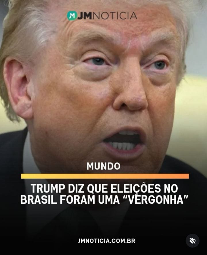 Trump diz que eleições no Brasil foram uma “vergonha” e afirma que conversará com Lula