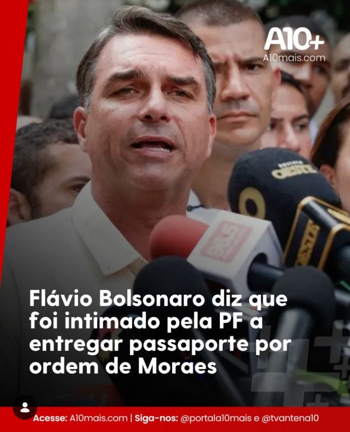 O candidato à Presidência Flávio Bolsonaro (PL) afirmou, nesta segunda-feira (26/10), ter sido intimidado pela Polícia F