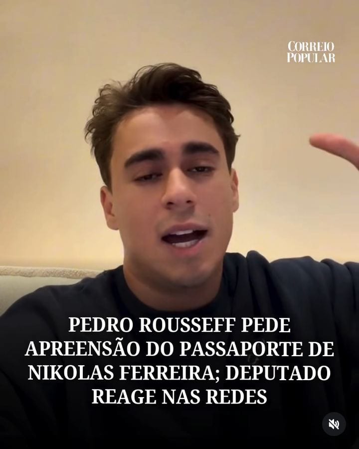 SOBRINHO-NETO DE DILMA AFIRMA QUE FUTURO COLEGA DO PARLAMENTO TEM 'UM PLANO CLARO DE SAIR DO BRASIL SEM RESPONDER POR SE