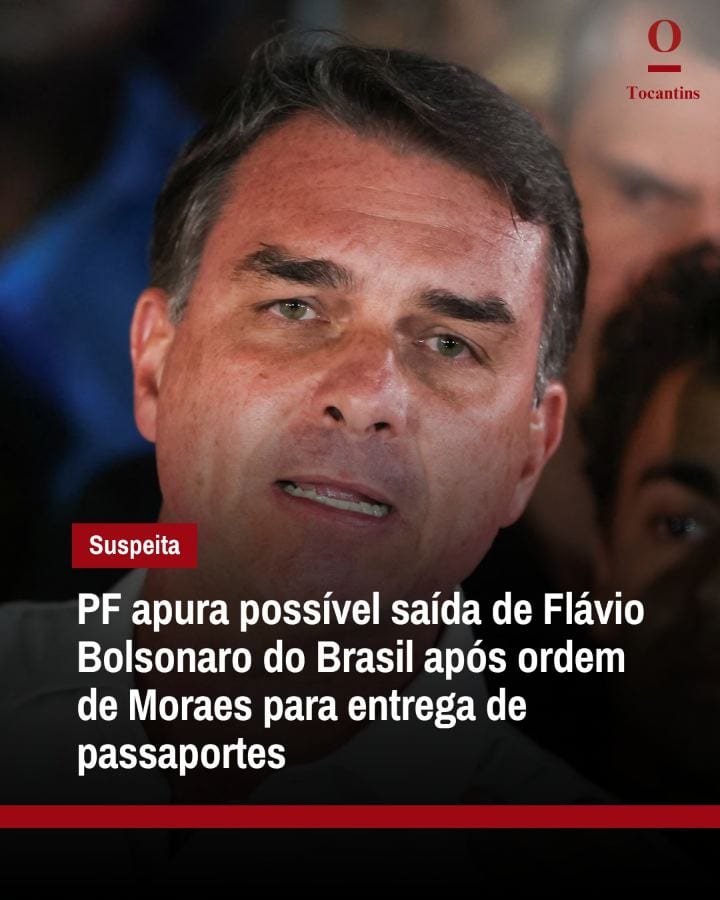 A Polícia Federal (PF) tenta esclarecer se o senador Flávio Bolsonaro (PL) deixou o Brasil após ser alvo de uma decisão