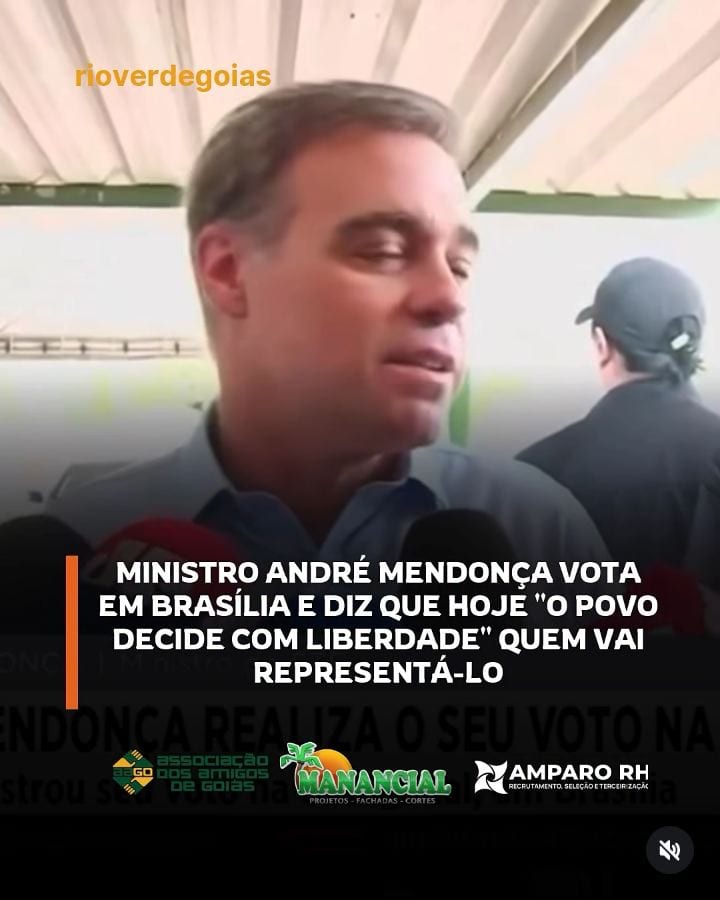 O ministro do Supremo Tribunal Federal (STF) André Mendonça votou na manhã deste domingo no segundo turno das eleições,