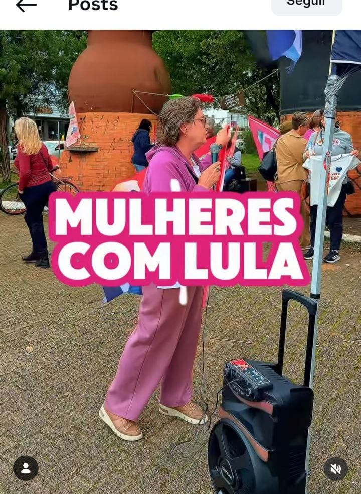 Mulheres do PT de Alvorada organizaram ato em defesa dos direitos e do projeto de Lula