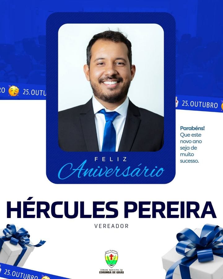 Feliz aniversário, vereador Hércules Pereira!