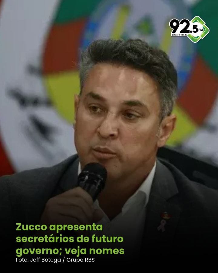 O governador eleito do Rio Grande do Sul, Luciano Zucco (PL), apresentou, em coletiva de imprensa na tarde desta terça-f