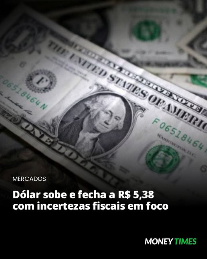 Nesta quinta-feira (28), a divisa norte-americana encerrou cotada a R$ 5,3878, alta de 0,89%, no mercado à vista.