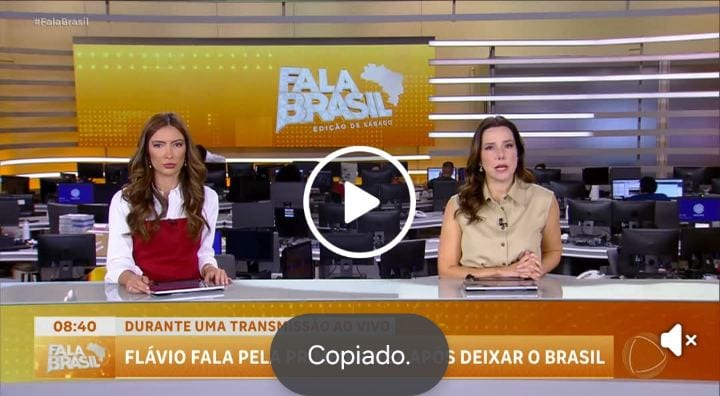 O senador Flávio Bolsonaro realizou sua primeira transmissão ao vivo nas redes sociais após deixar o Brasil.