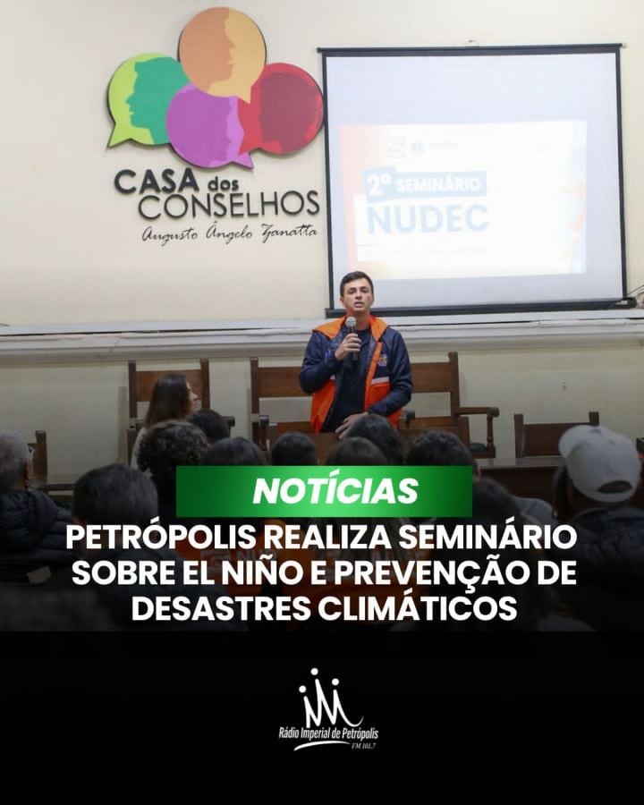 A Prefeitura de Petrópolis realizou, nesta quinta-feira, o segundo Seminário Nudec de 2026, com foco nos impactos do El