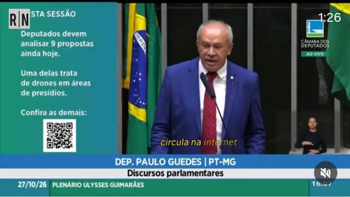 Deputado Paulo Guedes questiona na tribuna boatos de fuga de Flávio Bolsonaro pela fronteira com a Argentina disfarçado