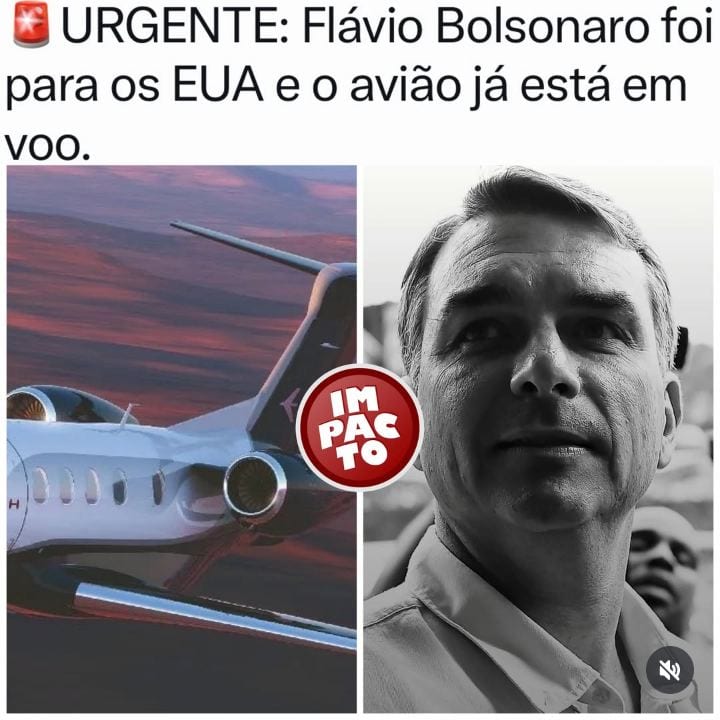 Segundo relatos atribuídos a aliados, o senador Flávio Bolsonaro teria saído do país nesta terça-feira (27), cruzando a