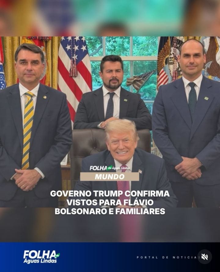 O governo dos Estados Unidos confirmou, nesta terça-feira (27/10), que emitirá vistos para o senador Flávio Bolsonaro (P