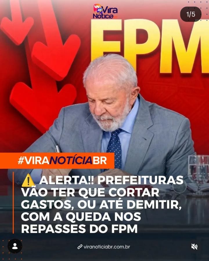 A queda nos repasses do Fundo de Participação dos Municípios (FPM) e o impacto de novas medidas fiscais federais estão f