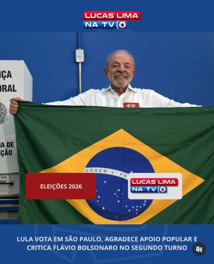LULA VOTA EM SÃO PAULO, AGRADECE APOIO E CRITICA FLÁVIO BOLSONARO