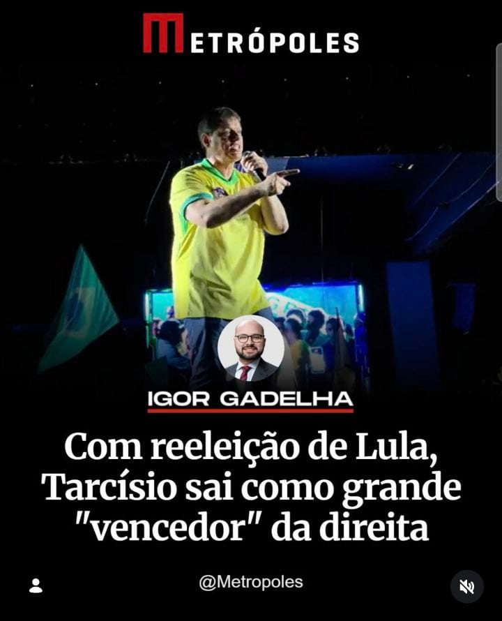 A derrota de Flávio Bolsonaro (PL) para o presidente Lula (PT) nas eleições de 2026 torna o atual governador de São Paul