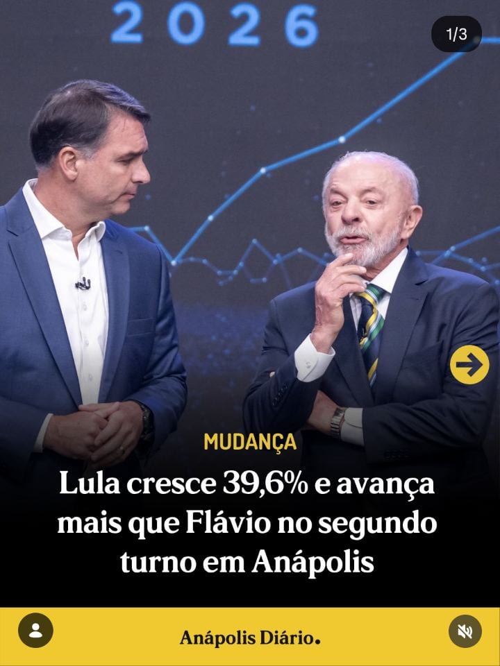 A vitória de Flávio Bolsonaro (PL) na eleição presidencial em Anápolis foi ampla nos dois turnos, mas uma comparação ent