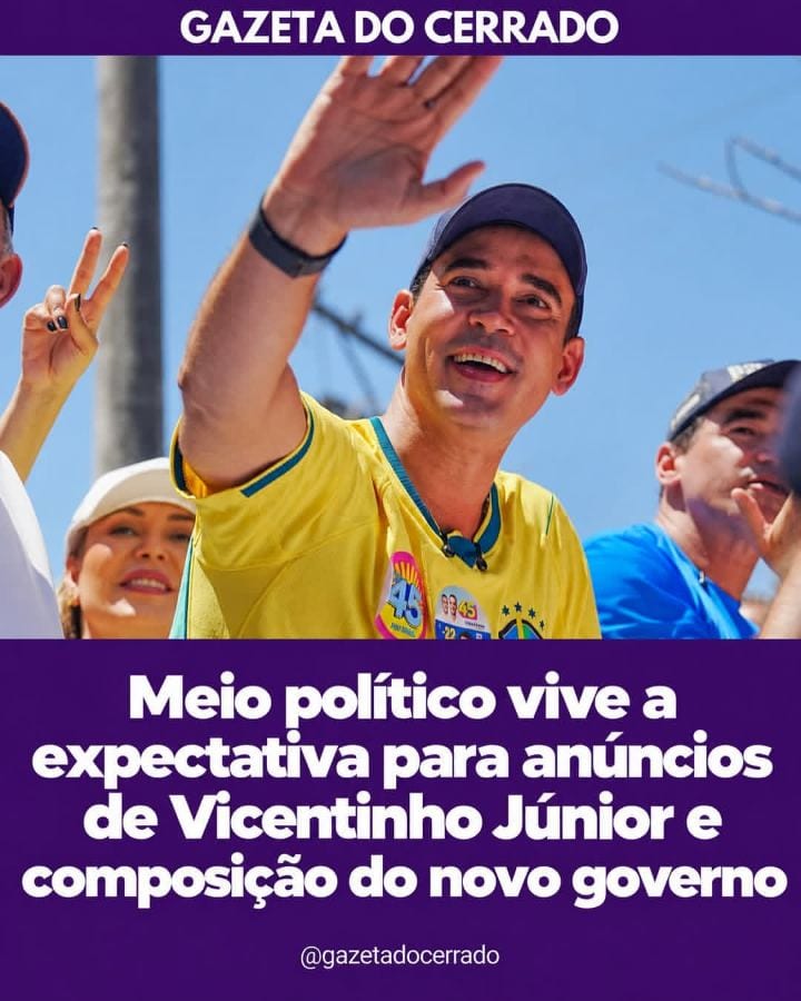 O governador eleito do Tocantins, @vicentinhojunior (PSDB), deve fazer novos anúncios sobre a composição de sua equipe a