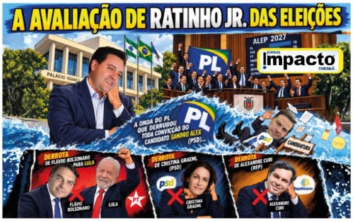 Na primeira manifestação pública de Ratinho Jr.