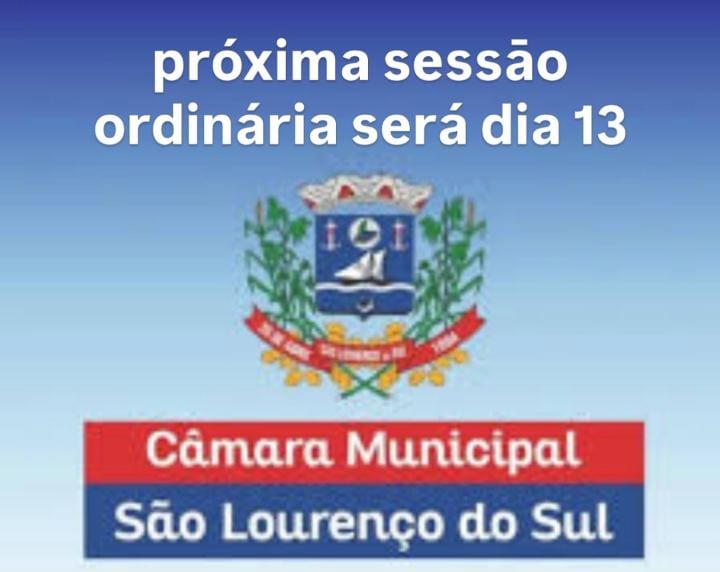 A Câmara Municipal de São Lourenço Informa que, em virtude do feriado Dia de Finados (2 de novembro, segunda-feira) e da