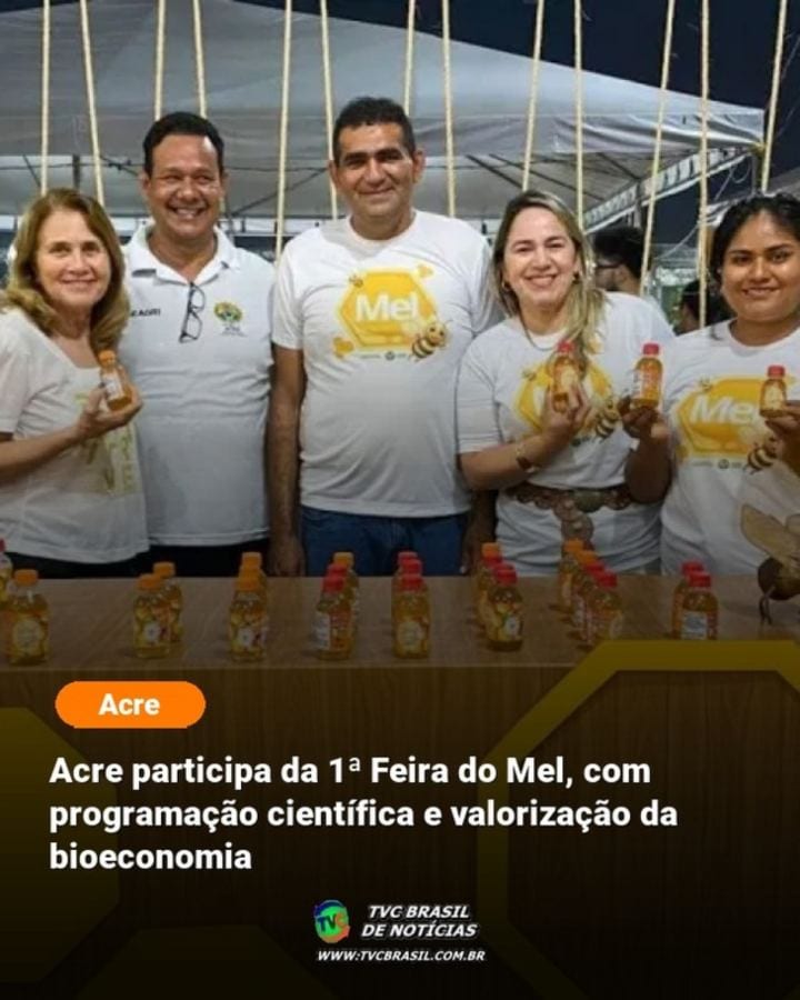 O governo do Acre, por meio da Secretaria de Agricultura (Seagri), participa da realização da 1ª Feira do Mel, de 31 out