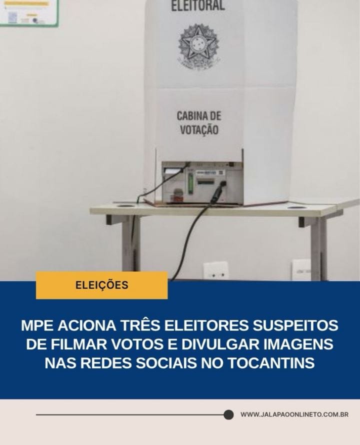 Três eleitores do sul do Tocantins são alvos de representações criminais do Ministério Público Eleitoral (MPE), após sus