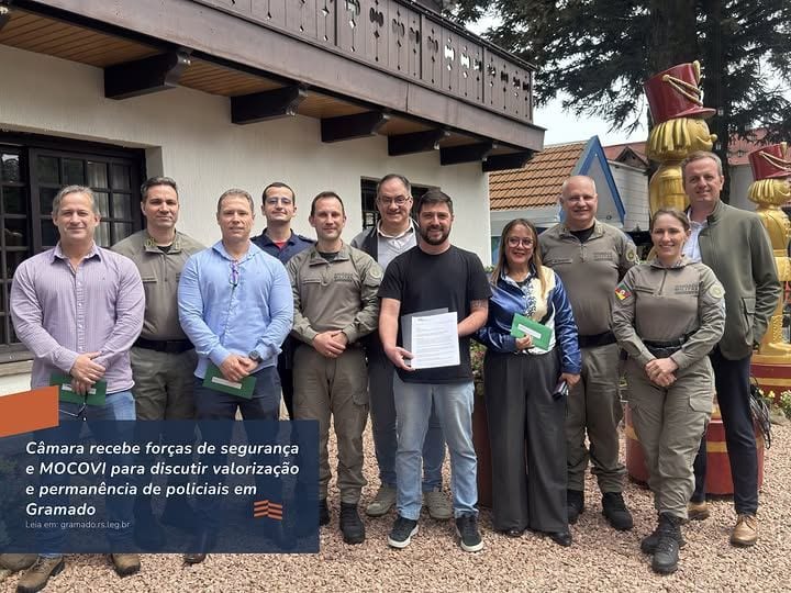 Câmara debate valorização da segurança pública em Gramado