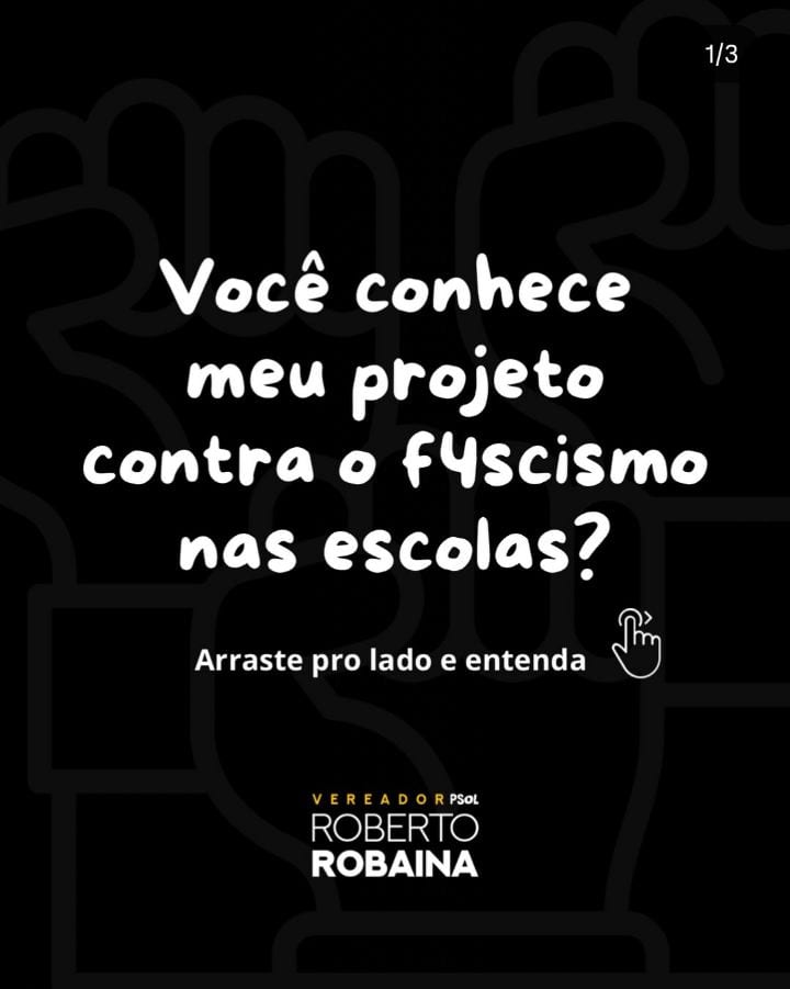 EDUCAÇÃO PARA COMBATER O F4SC1SMO - Está tramitando na Câmara Municipal de Porto Alegre meu projeto de lei Escola Livre