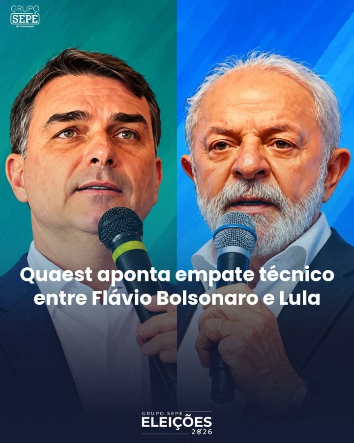 #pesquisaquaest | Levantamento divulgado neste sábado, 24, mostra Flávio com 51% e Lula com 49% dos votos válidos; marge