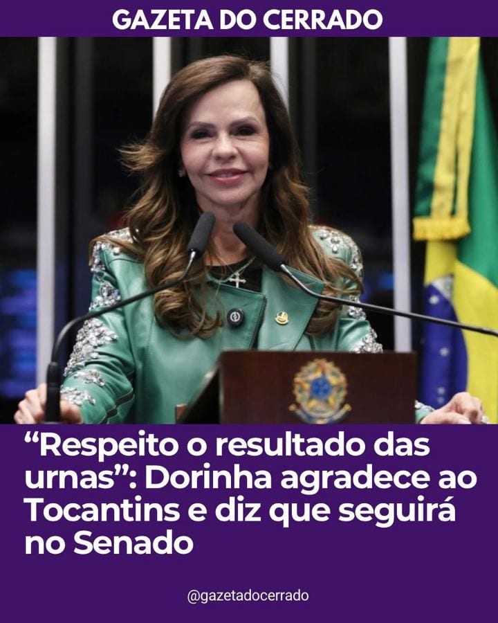 A senadora @profdorinha (União Brasil) se manifestou nas redes sociais na noite deste domingo (25), após a derrota no se