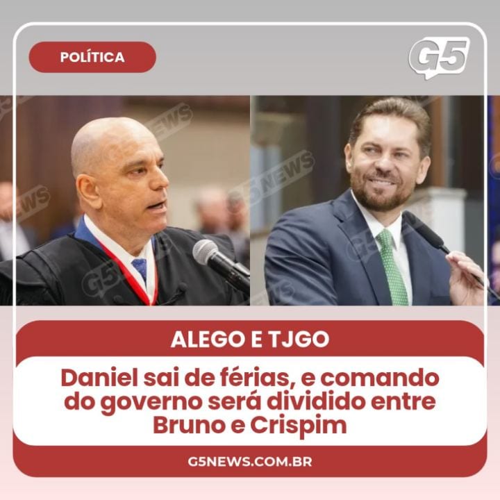 O presidente da Assembleia Legislativa de Goiás (Alego), Bruno Peixoto (UB), assumirá interinamente o Governo de Goiás e