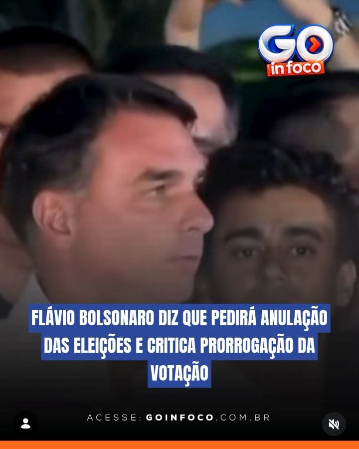 O senador Flávio Bolsonaro (PL) afirmou neste domingo (25) que pedirá a anulação das eleições.