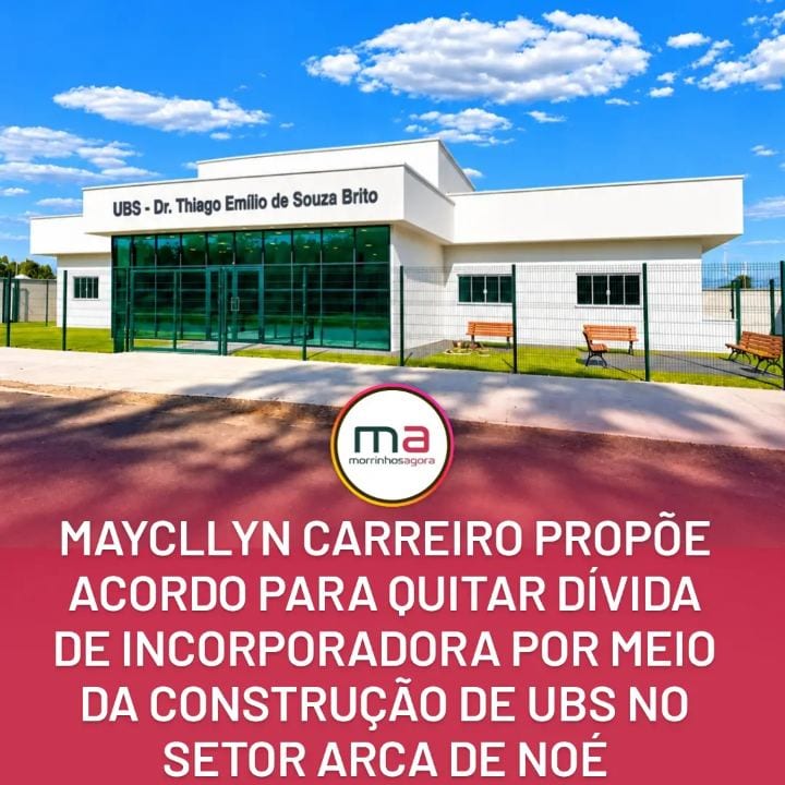 Prefeito envia projeto para trocar dívida por UBS de R$1,07 milhão em Morrinhos