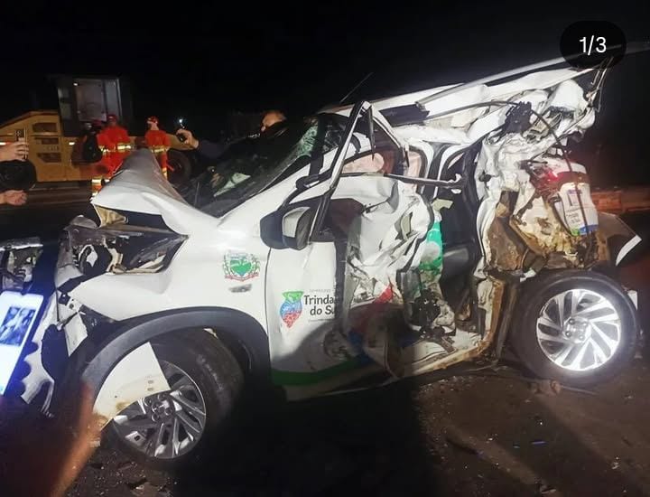 GRAVE ACIDENTE NA BR-386 ENVOLVE VICE-PREFEITO E OUTRAS AUTORIDADES DE TRINDADE DO SUL