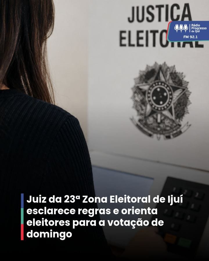 Ijuí e região votam neste domingo (25) no segundo turno das eleições de 2026
