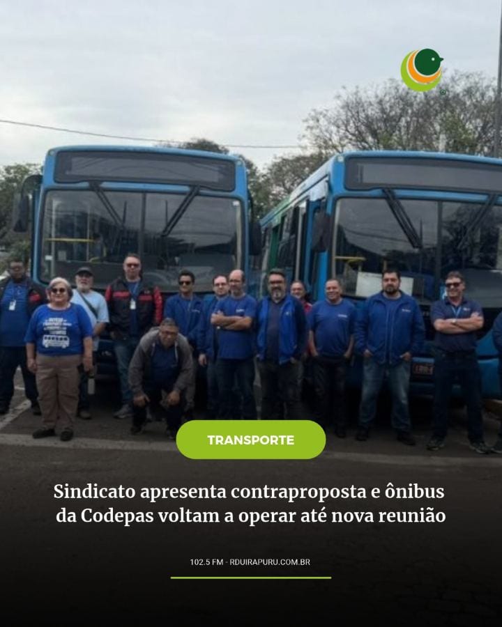 Os trabalhadores da Codepas retomaram normalmente a operação das linhas do transporte coletivo de Passo Fundo nesta sext