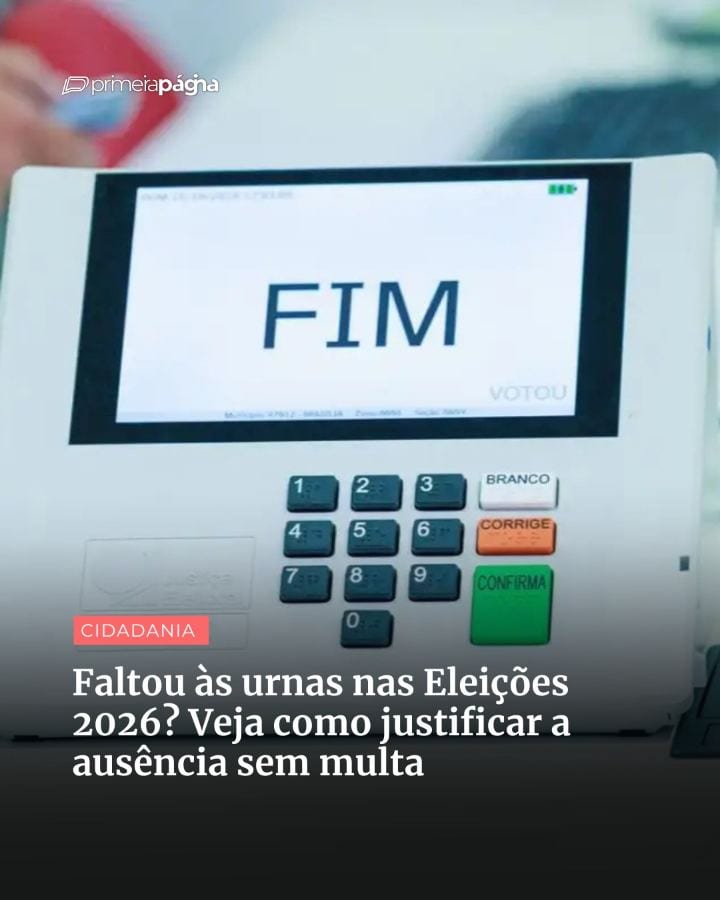 Eleitores que não compareceram às urnas no primeiro ou no segundo turno das Eleições 2026 e ainda não justificaram a aus