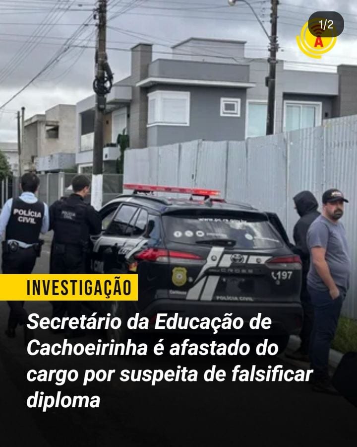 A Força Integrada de Combate ao Crime Organizado do RS cumpriu mandados de busca e apreensão contra o secretário de Educ