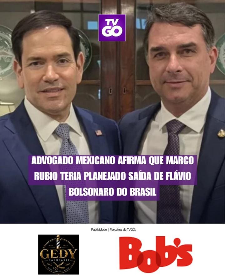 ADVOGADO AFIRMA QUE MARCO RUBIO TERIA PLANEJADO SAÍDA DE FLÁVIO BOLSONARO DO BRASIL