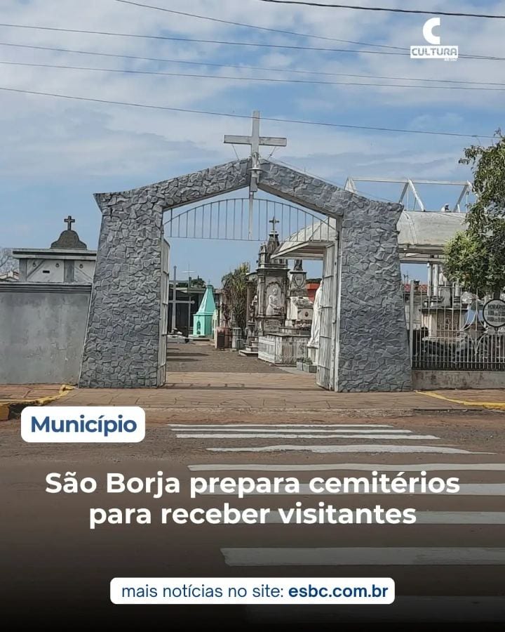 O Dia de Finados, celebrado nesta segunda-feira, 2 de novembro, deve movimentar os cemitérios municipais de São Borja, c