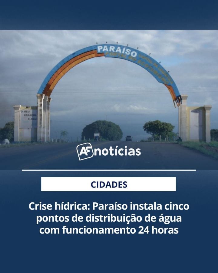 ABASTECIMENTO | Moradores de Paraíso do Tocantins podem buscar água potável em cinco pontos públicos instalados pela Pre