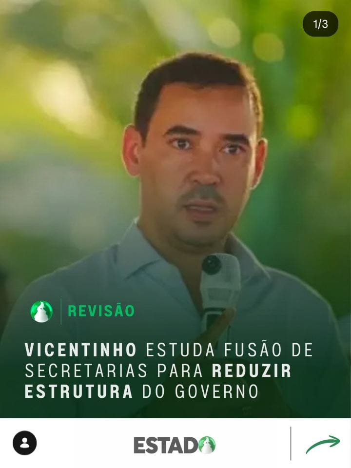 O governador eleito do Tocantins, Vicentinho Júnior (PSDB), prepara um estudo para avaliar mudanças na estrutura adminis