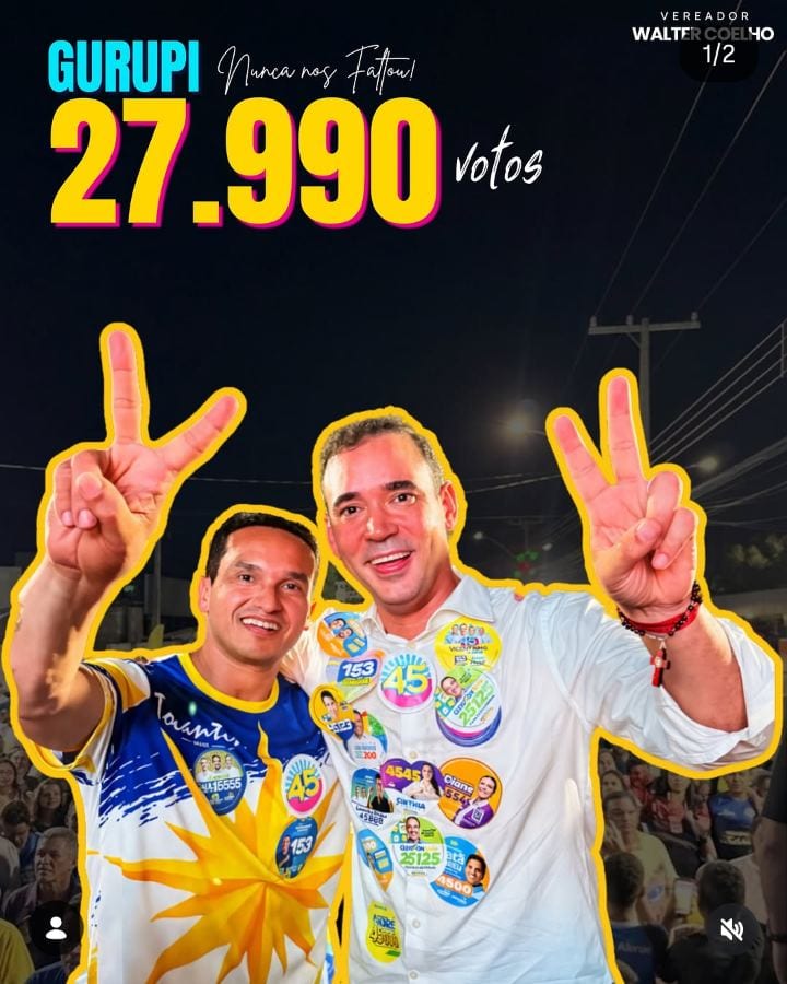 Vicentinho Júnior, meu governador, e Amélio Cayres, meu vice-governador, parabéns por essa vitória!
