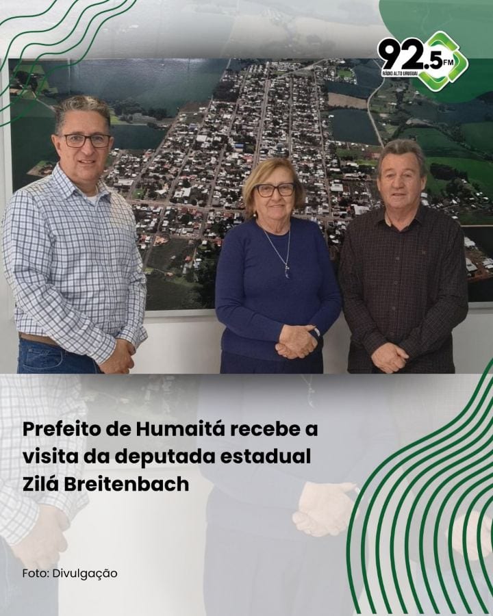 O prefeito de Humaitá Luiz Carlos Sandri recebeu, na última quarta-feira (21), a visita da deputada estadual Zila Breite