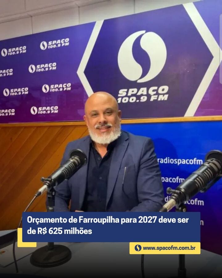 O orçamento de Farroupilha para 2027 deverá ficar próximo de R$ 625 milhões, conforme estimativa apresentada pelo presid